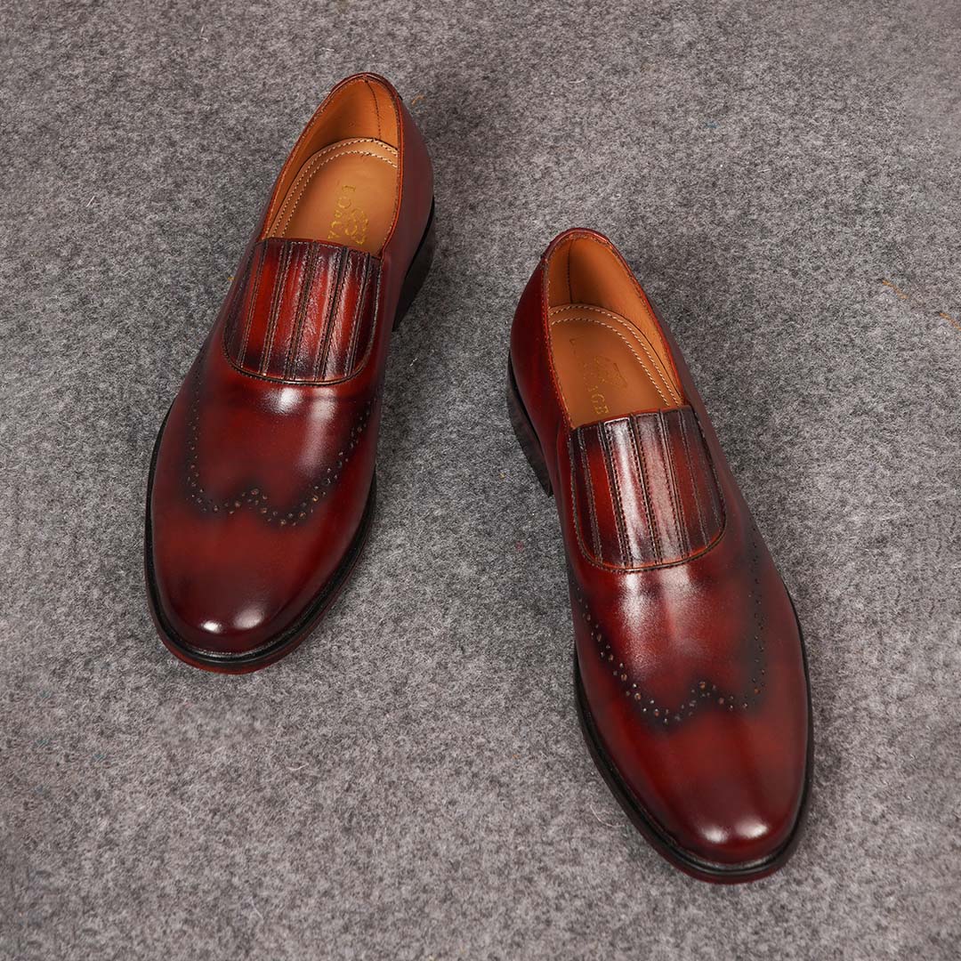 Maroon formal shoes online