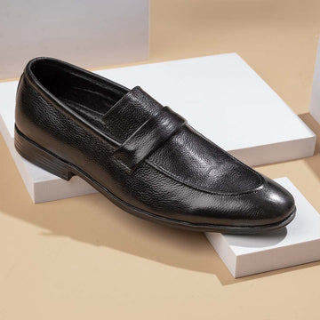 Black Milled leather Shoes 