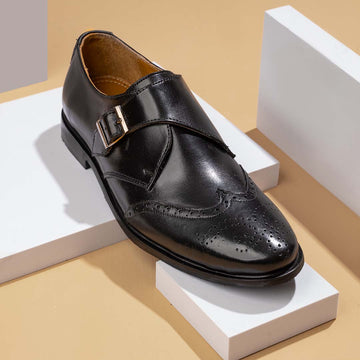Single Buckle leather Shoes